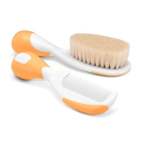 chicco-spazzola-e-pettine-arancio